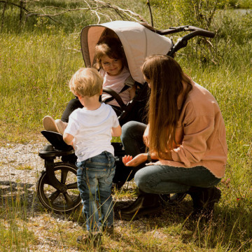 mono2 combi pushchair - air chamber wheel olive