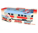 Tramvaj Tatra T3 česká kovová 16cm retro na zpětný chod v krabičce 20x8x6cm CZ design