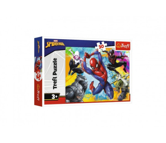 Puzzle Spiderman 27x20cm 30 dílků v krabičce 21x14x4cm
