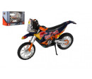 Motorka Bburago Red Bull KTM Rally Dakar 2019 kov/plast 12cm na volný chod v krabičce 17x11cm