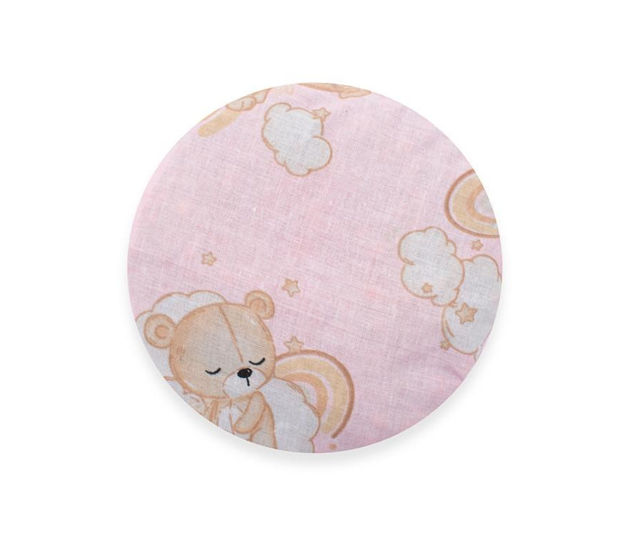 Termofor s višňovými peckami New Baby BASIC Bear pink