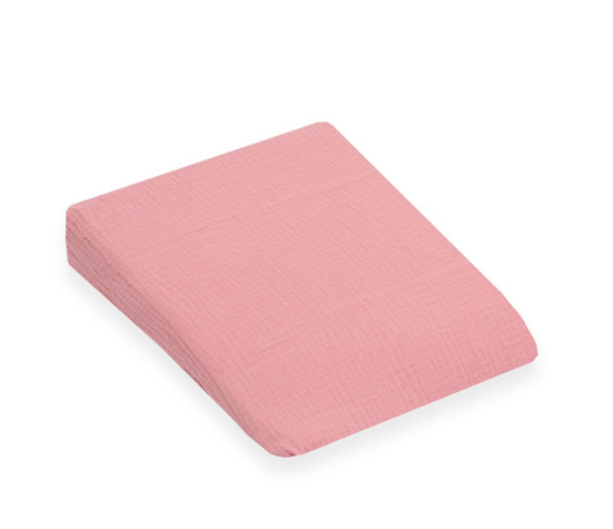 Mušelínový potah na kojenecký polštář-klín New Baby STANDARD 30x37cm pink