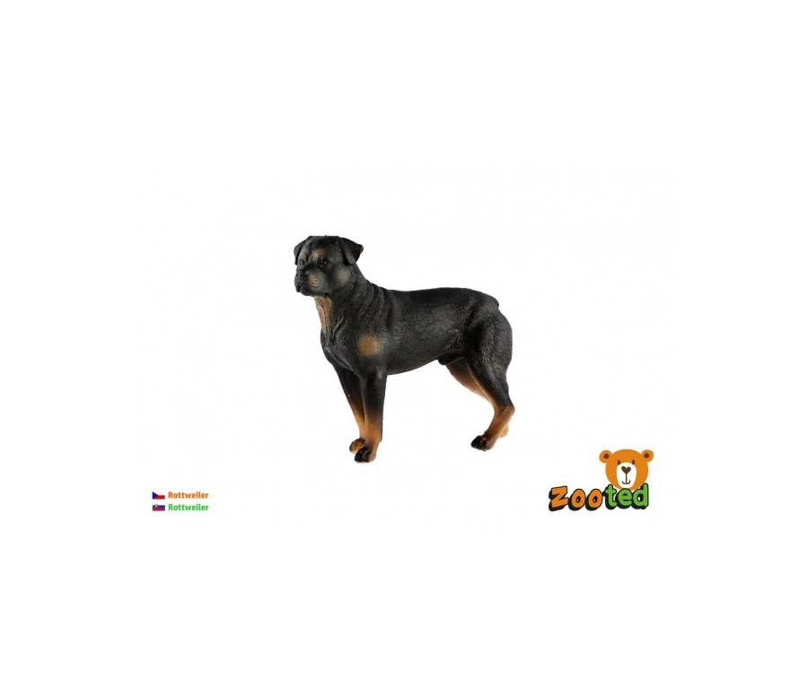 Rottweiler - pes domácí zooted plast 8cm v sáčku