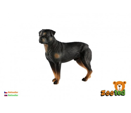 Rottweiler - pes domácí zooted plast 8cm v sáčku