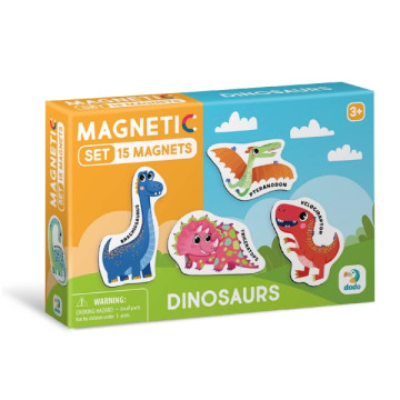 Magnety Dinosauři 15ks v krabičce 17x11x3cm