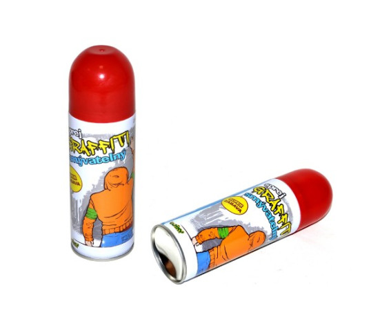 Sprej Graffiti smývatelný/křída ve spreji 250ml 4 barvy