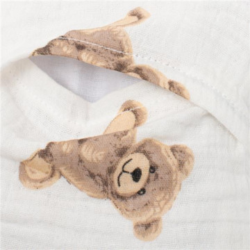 Mušelínový termofor s višňovými peckami New Baby STANDARD bear