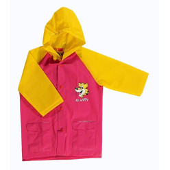 VIOLA pláštěnka dětská 5906 růžová-žlutá vel. 90 - 130