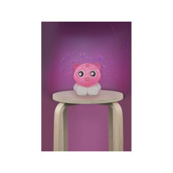 Playgro - Usínací lampička medvídek s projektorem - růžovo-bílý