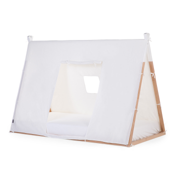 Textilní potah Tipi White na rám postele stan 70x140cm