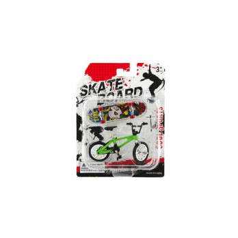 Kolo + skateboard prstový šroubovací plast 10cm mix druhů na kartě